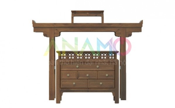 Mẫu bàn thờ đẹp loại gỗ mít – Bàn thờ Anamo